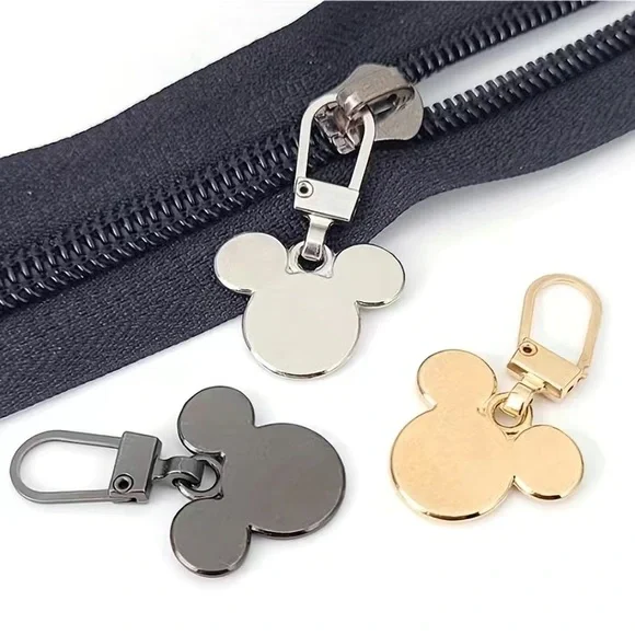 5pc Assorted Metal Zipper Pulls - Charms - Picture 5 of 6